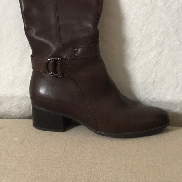 Beautiful NATURALIZER Leather KOKA Knee High Boots Size 8M - Picture 3 of 8